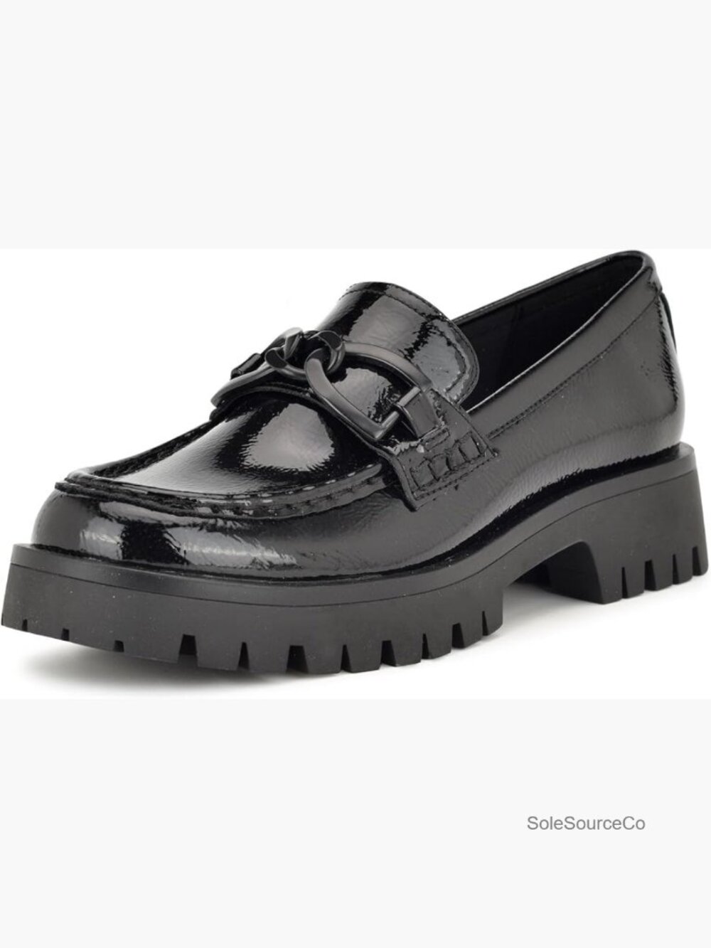 Essential Lug Sole Loafer with Chain Detail - Slip On Style